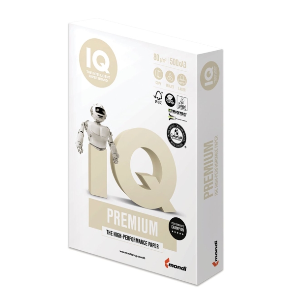 Бумага IQ Premium А3, 80г/м, 500л (110743) фото