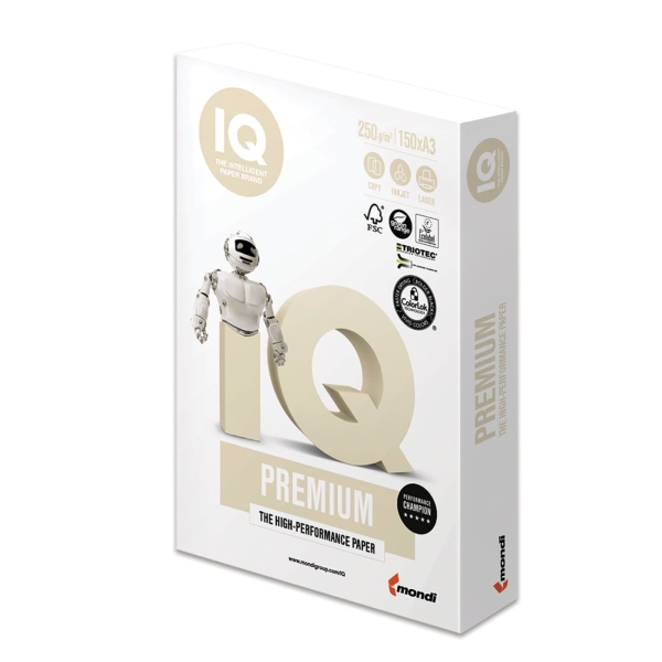 Бумага IQ Premium А3, 250г/м, 150л (110753)
