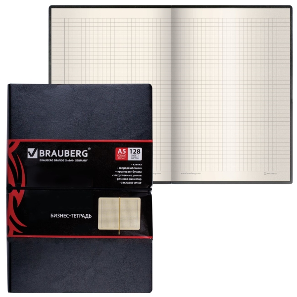 Блокнот Brauberg Black Jack, А5, 128л (125240)