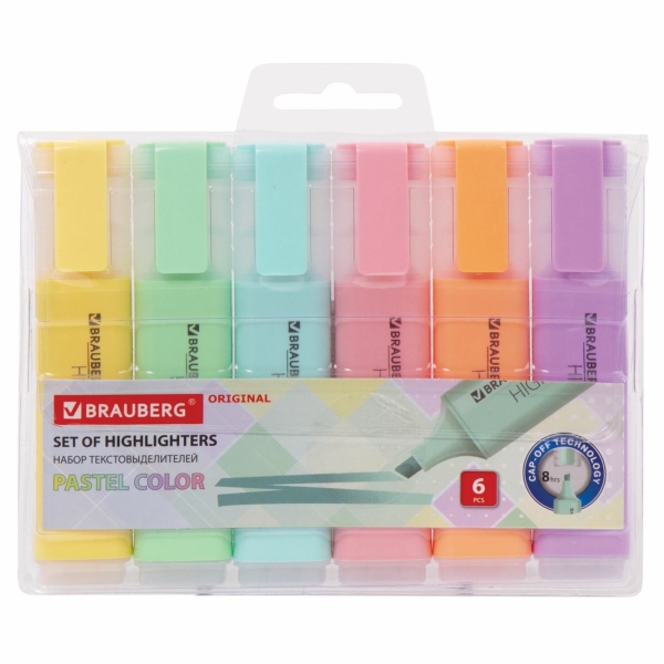 Набор Brauberg Original Pastel, 6шт (151698) фото
