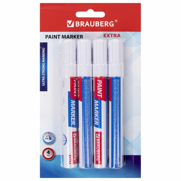 Маркер-краска Brauberg Extra 4шт (152000)