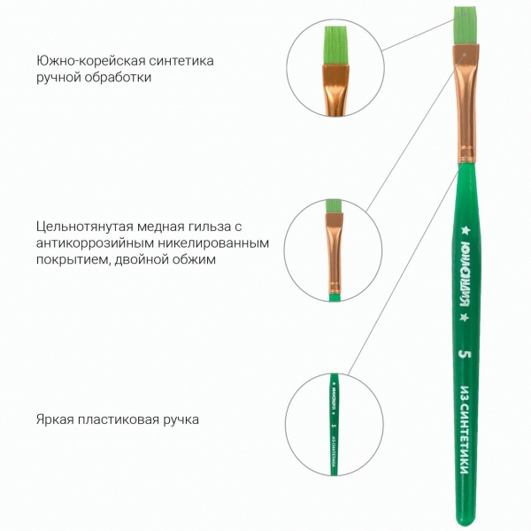 Кисти Юнландия 5шт (200889)