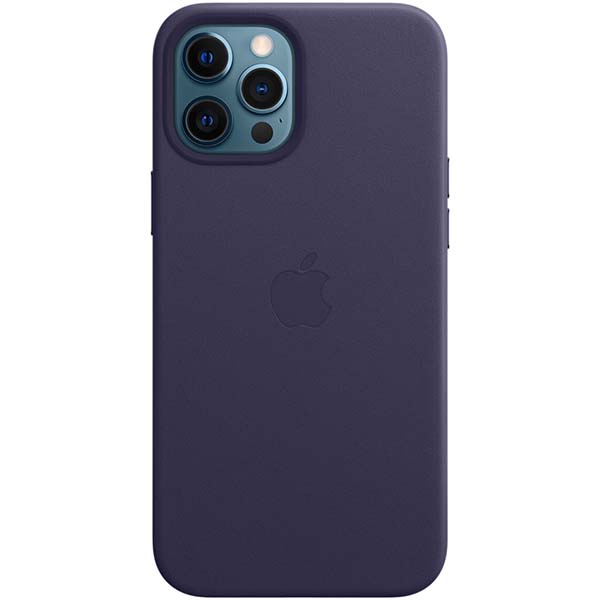 Чехол Apple iPhone 12 Pro Max LeatherCase MagSafe Deep фиолетовый фото