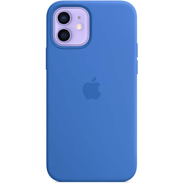 Чехол Apple iPhone 12 mini Silicone Case MagSafe Capri синий фото