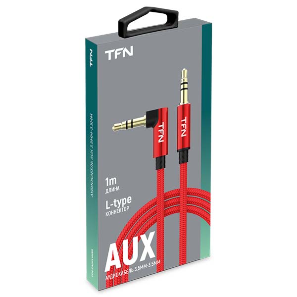 Кабель AUX TFN TFN-CAUXL1MRD Red/Black