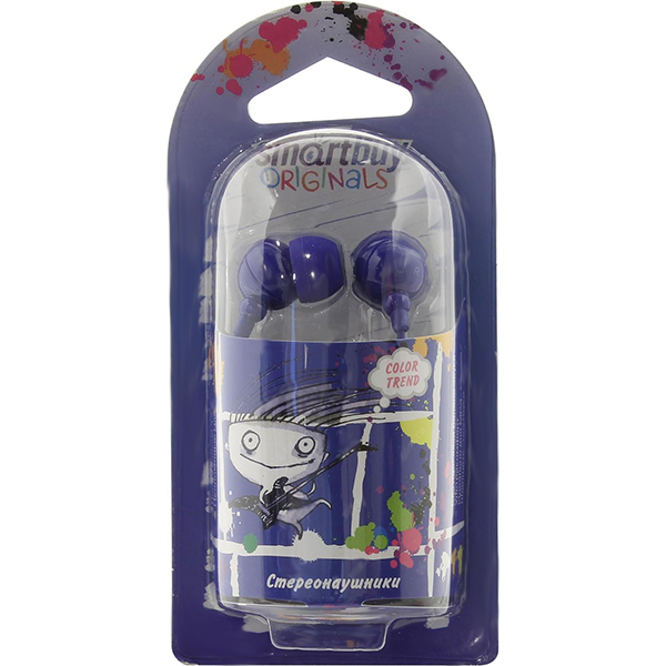 Наушники внутриканальные Smartbuy COLOR TREND Blue (SBE-3400)