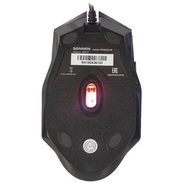 Мышь проводная Sonnen GM-77 (512638)