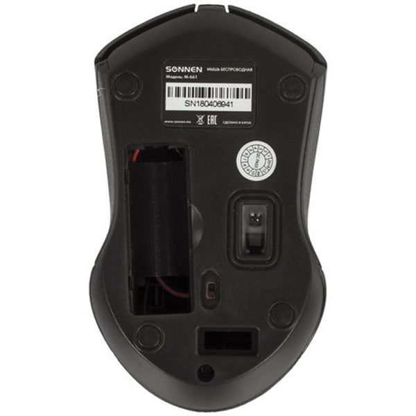 Мышь беспроводная Sonnen M-661Bk (512647)