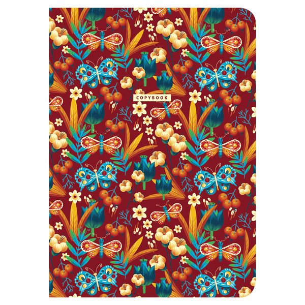 Тетрадь Brauberg 60л, сшивка клетка SoftTouch, Pattern (403813)