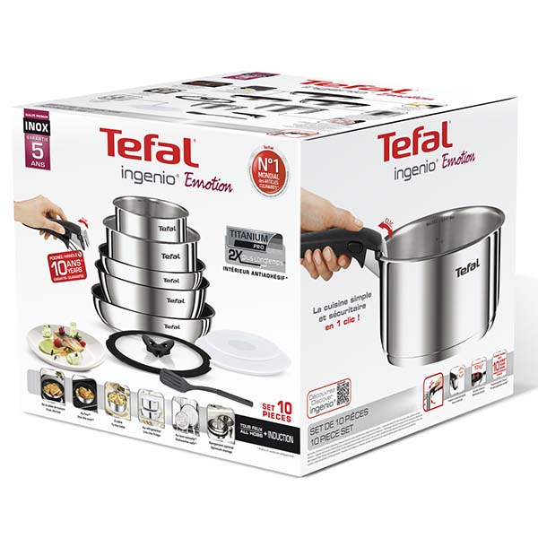 Набор посуды Tefal Ingenio Emotion L925SA14 (10 предметов)