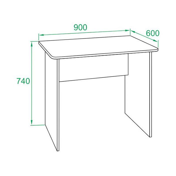Стол компьютерный Сокол Меб.фабрика СПм-01.1 Дуб сонома