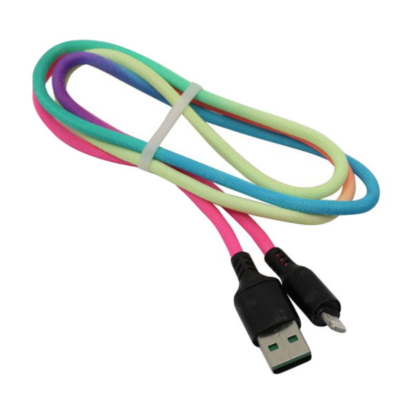 Кабель Smartbuy Acid 8pin 1м 2А мет.након. град.