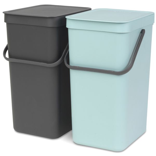 Набор ведер для мусора Brabantia Sort&Go 2шт (110023)