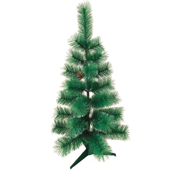 Ель Золотая сказка Velvet Pinewood с инеем и шишками 90см