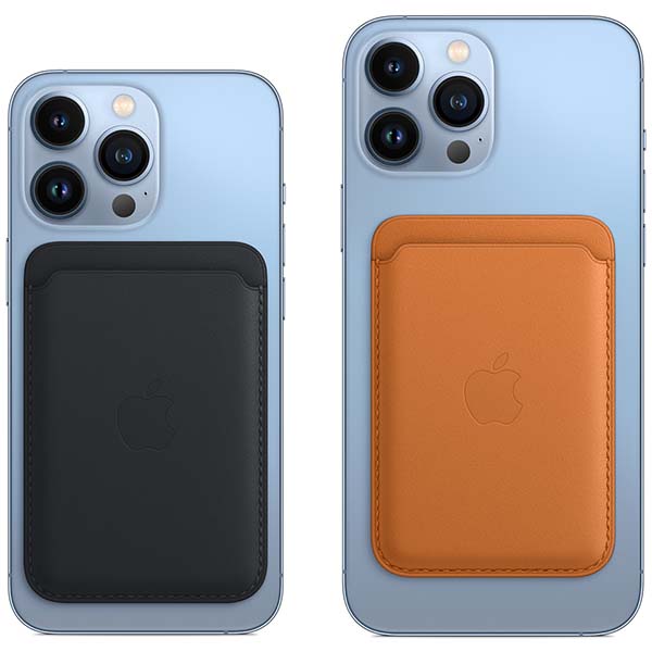 Кардхолдер для Apple iPhone Leather Wallet MagSafe Dark вишня