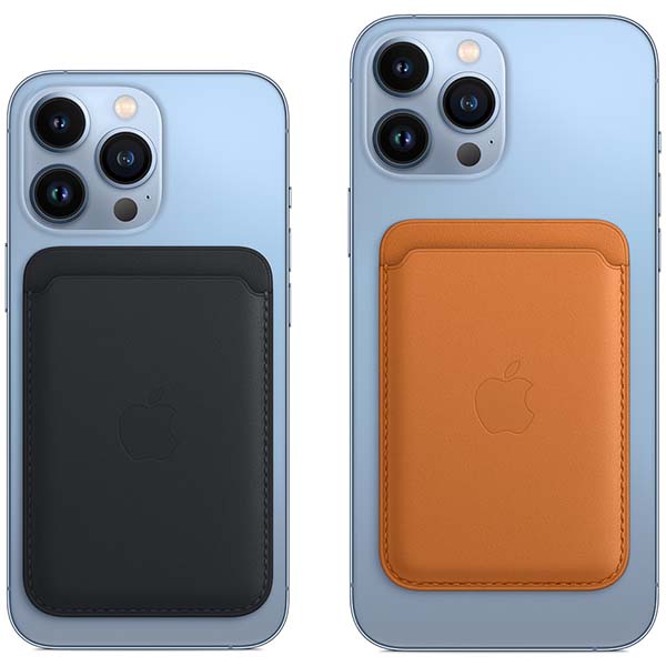 Кардхолдер для Apple iPhone Leather Wallet MagSafe полуночный