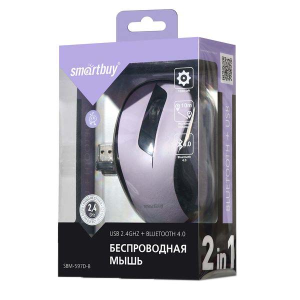 Мышь беспроводная Smartbuy Dual Ниагара (SBM-597D-B)