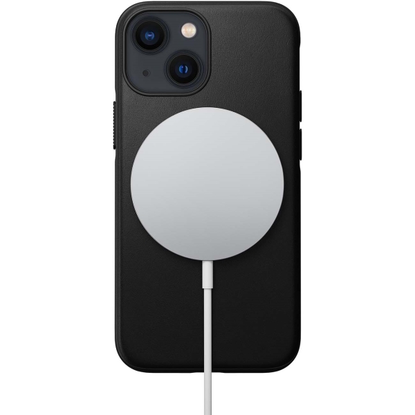 Чехол Nomad Modern Leather Apple iPhone 13 Mini MagSafe черный