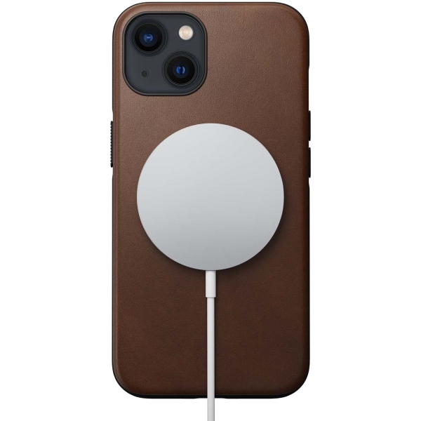 Чехол Nomad Modern Leather Apple iPhone 13 MagSafe коричневый