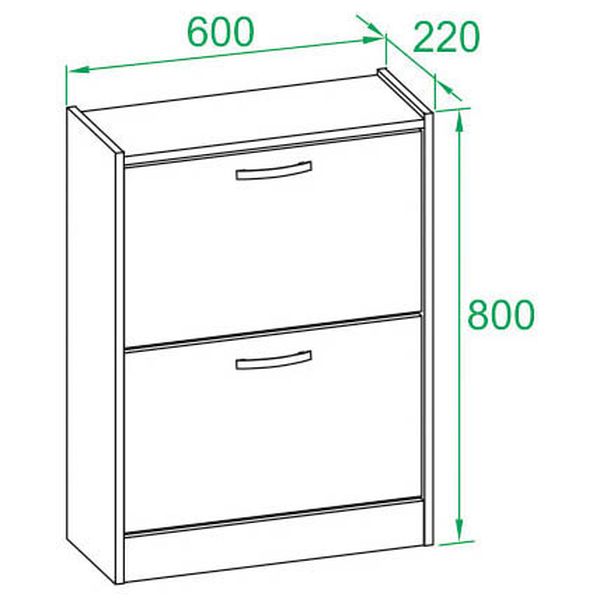 Обувница Сокол Меб.фабрика ТО-22 дуб сонома