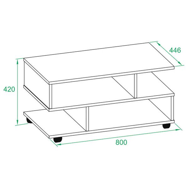 Столик журнальный Сокол Меб.фабрика СЖ-6 дуб делано