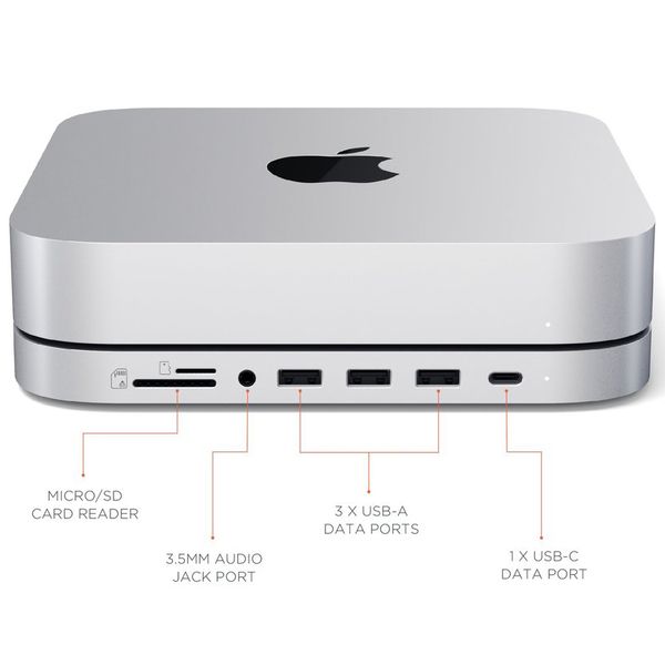 Док-станция Satechi Mac Mini w/SSD Enclosure Silver (ST-MMSHS)