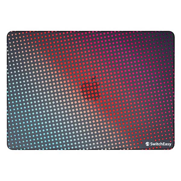Кейс для MacBook SwitchEasy Case Dots 2021 MacBook Pro 14 радужный черный