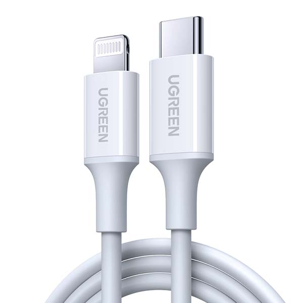 Кабель uGreen US171 USB-C to Lightning M/M Rubber Shell фото