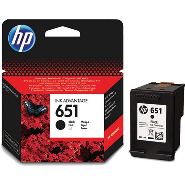 Картридж для струйного принтера HP 651 черный C2P10AE фото