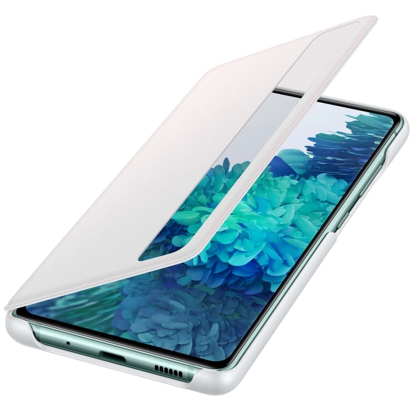 Чехол Samsung Smart Clear View Cover S20 FE белый (EF-ZG780)