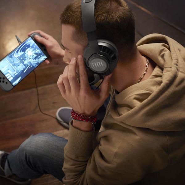 Игровые наушники JBL Quantum 200 Black (JBLQUANTUM200BLK)