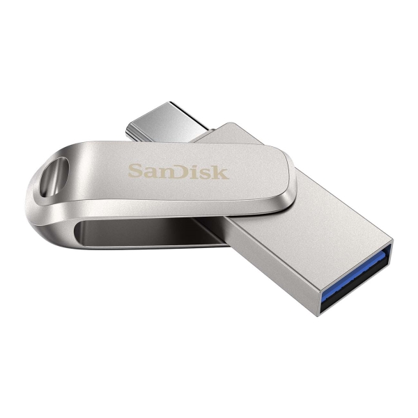 Флеш-диск SanDisk Ultra Dual Drive Luxe 512Gb Type-C USB3.1 серебристый