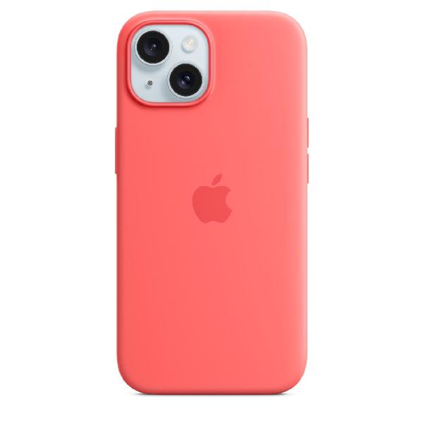 Чехол Apple iPhone 15 Silicone Case MagSafe Guava фото