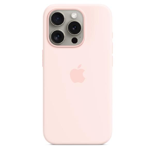 Чехол Apple iPhone 15 Pro Silicone Case MagSafe светло-розовый