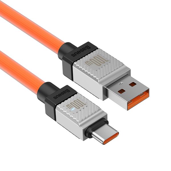 Кабель USB - Type-C Baseus CoolPlay быстрая зарядка 100Вт 1 м оранжевый
