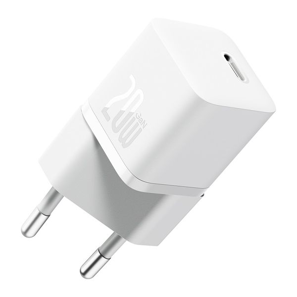 Сетевое зарядное устройство для быстрой зарядки Baseus GaN5 mini USB-C 20Вт белый фото