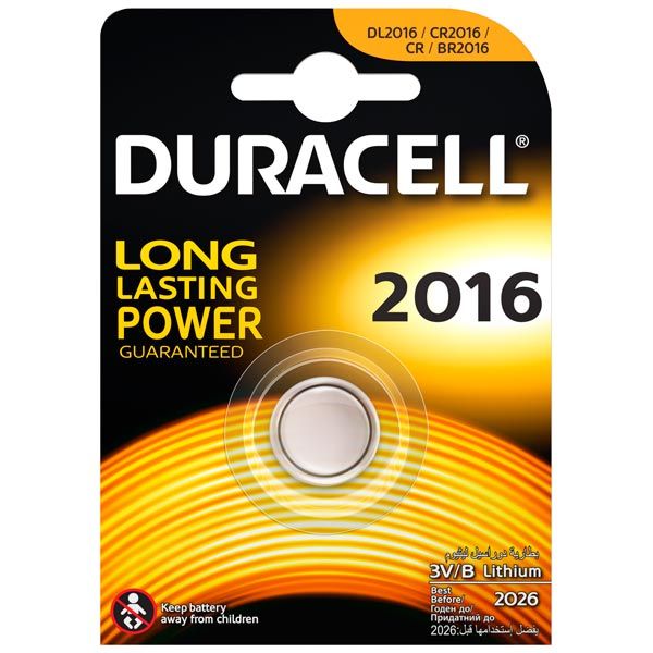 Батарея Duracell 2016 1шт.