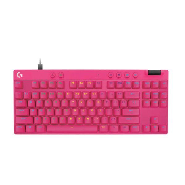 Игровая клавиатура Logitech PRO X TKL розовая (920-012160)