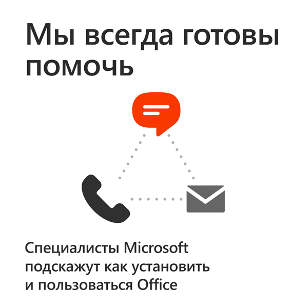 Офисное приложение Microsoft Office 2016 Для дома и бизнеса