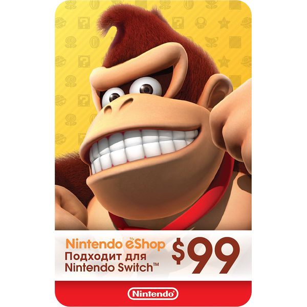 Карта оплаты Nintendo eShop 99 USD USA