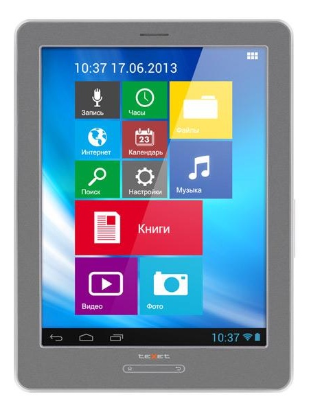 Электронная книга teXet TB-883A Grey