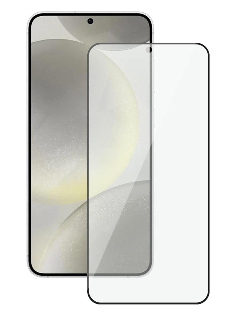 Защитное стекло 3D Full Glue для Samsung Galaxy S24, 0.3 мм, черная рамка, прозрачное, 62968 Deppa фото