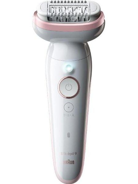 Эпилятор Braun S9 SES 9-030 SmartTouch розовый фламинго/белый с бритвенной насадкой и косметичкой фото