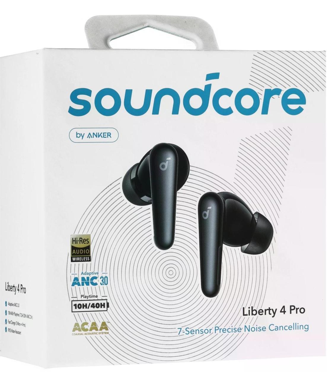 Купить Беспроводные наушники Anker Soundcore Liberty 4 Pro, черные