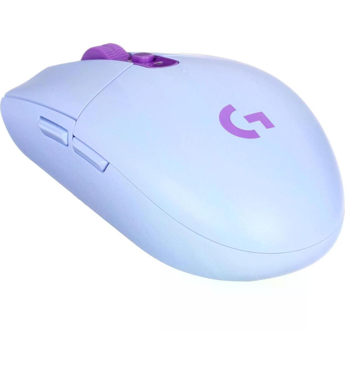 Беспроводная игровая мышь Logitech G Мышь Logitech G304 Lightspeed, сиреневый фото