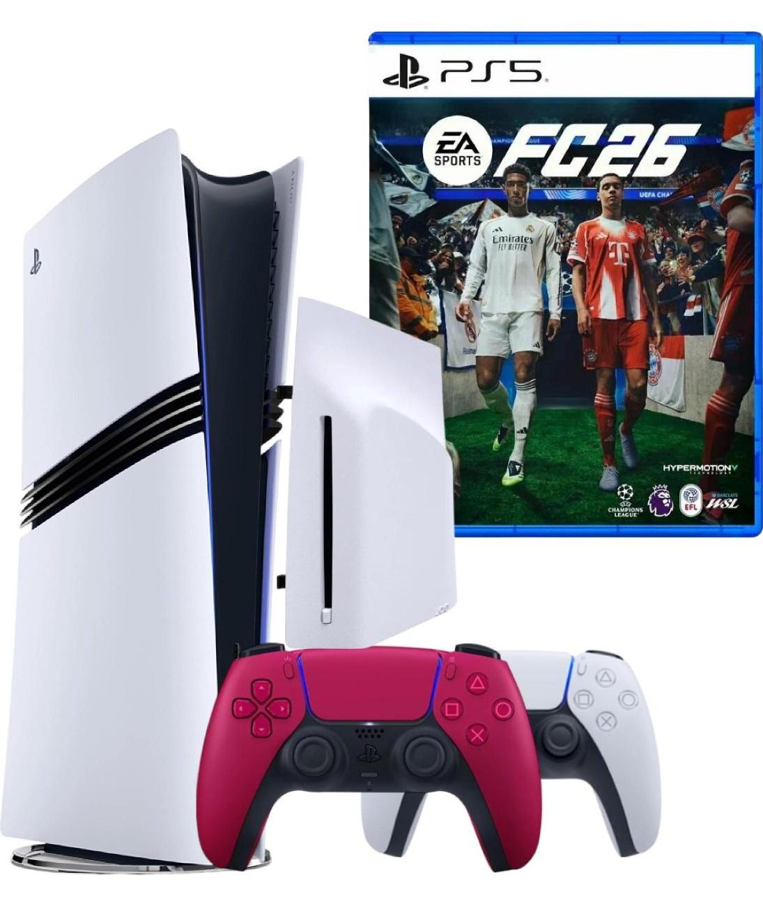 Игровая приставка Sony PS5 Pro+игра FC26+геймпад Red+дв