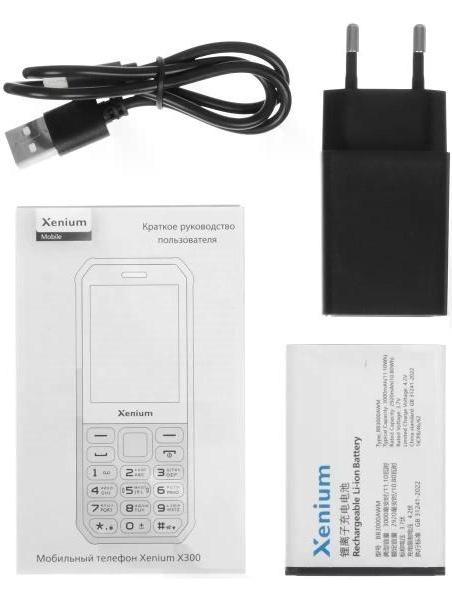Мобильный телефон XENIUM X300 черный фото