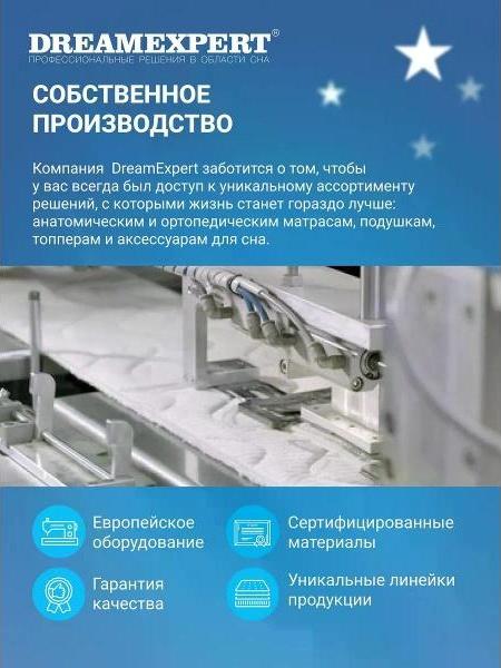 Матрас 130x185 ортопедический пружинный на кровать и диван DreamExpert Natural Hard 1 PS1000 (высота 17 см, кокосовое волокно/спанбонд, ) фото