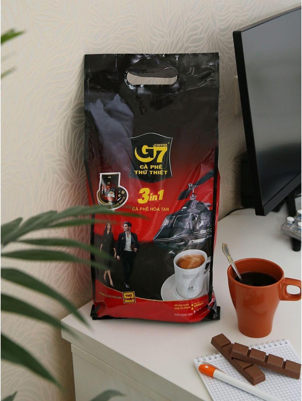 Кофе растворимый Trung Nguyen G7 Legend 100 стик 3 в 1 фото