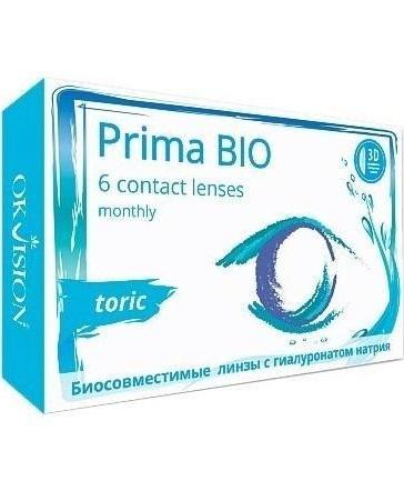 Мат OKVision OKVision Prima Bio Toric (6 линз), -1,25/90 фото